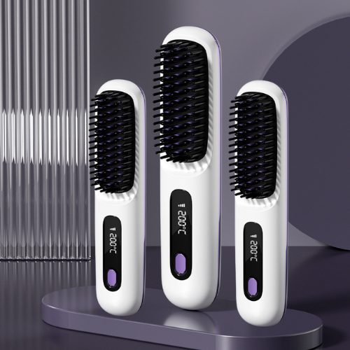 2 In 1 Straight Hair Comb Wireless Hair Straightener