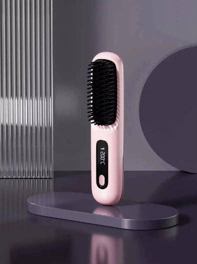 2 In 1 Straight Hair Comb Wireless Hair Straightener