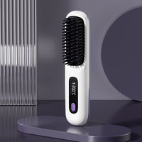 2 In 1 Straight Hair Comb Wireless Hair Straightener