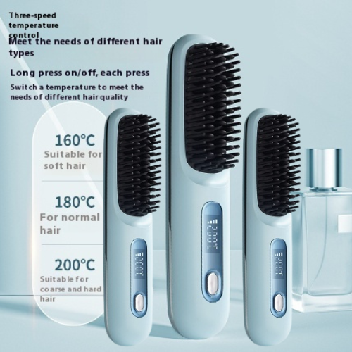 2 In 1 Straight Hair Comb Wireless Hair Straightener