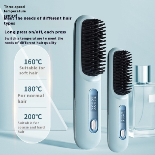 2 In 1 Straight Hair Comb Wireless Hair Straightener
