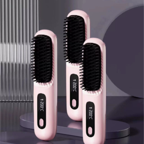 2 In 1 Straight Hair Comb Wireless Hair Straightener