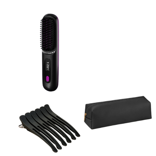 2 In 1 Straight Hair Comb Wireless Hair Straightener