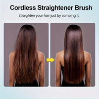 2 In 1 Straight Hair Comb Wireless Hair Straightener
